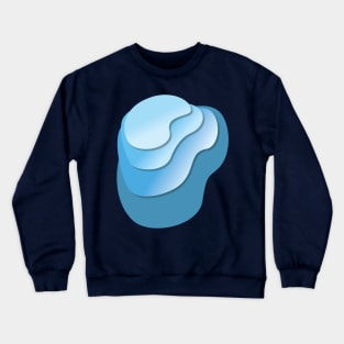 Blue Gradient Stack Crewneck Sweatshirt